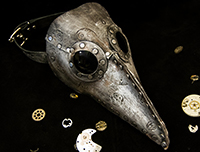 plague doctor mask silver 